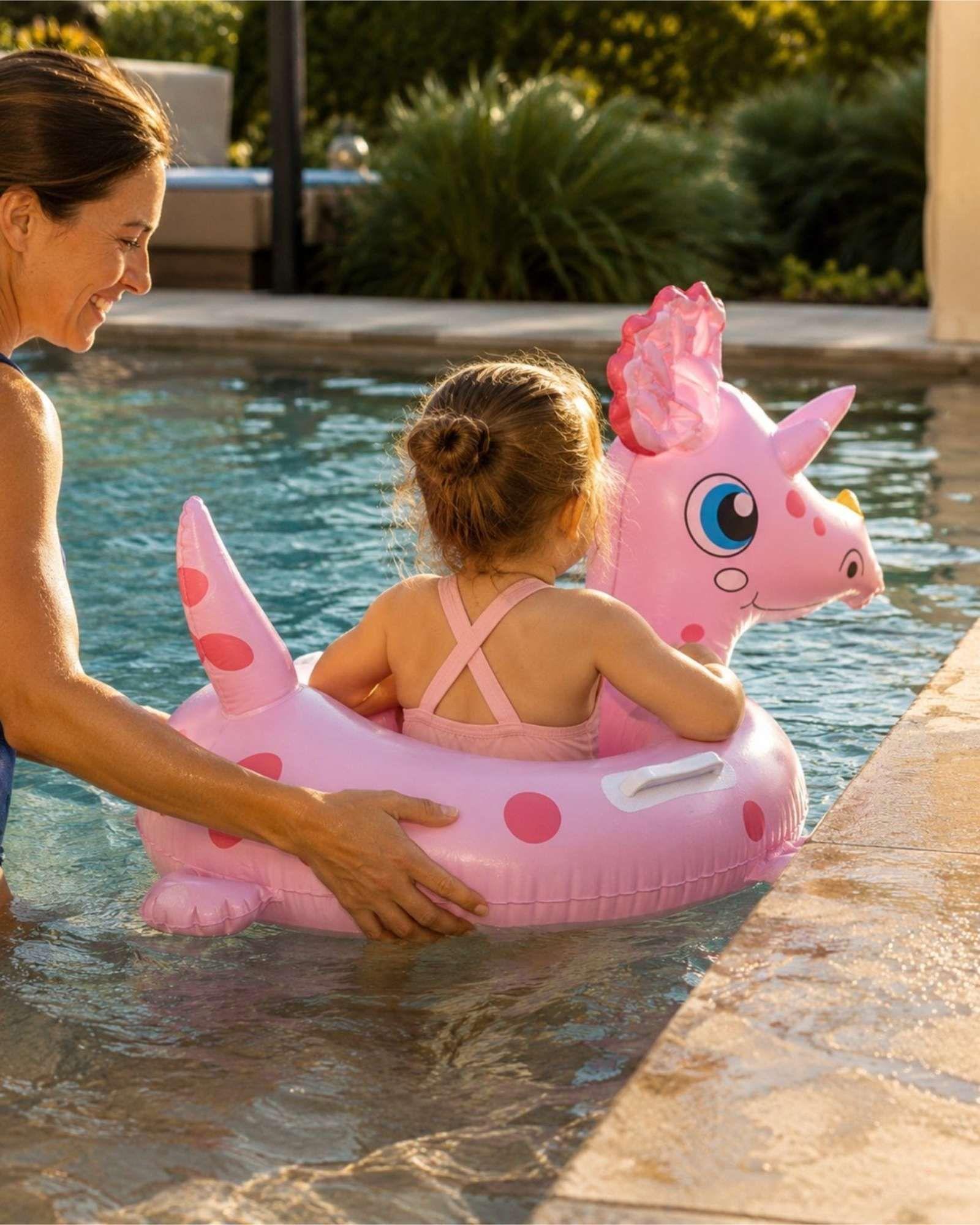 Flotador Infantil Inflable con Asas Diseño Animal para Piscina6-2