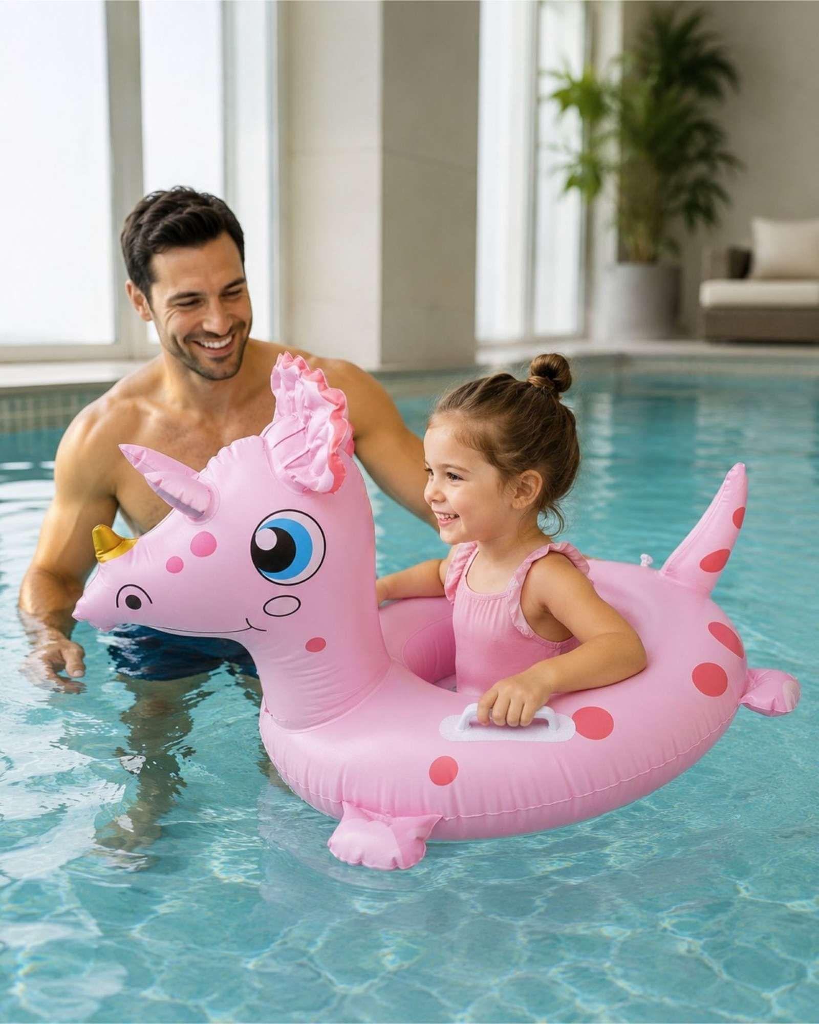 Flotador Infantil Inflable con Asas Diseño Animal para Piscina6-3