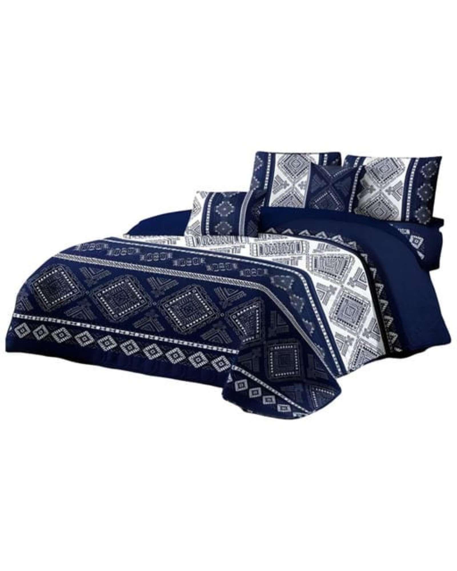 SABANA CON CUBRECAMA DE VERANO 2 PLAZAS + 2 ALMOHADAS s38-4