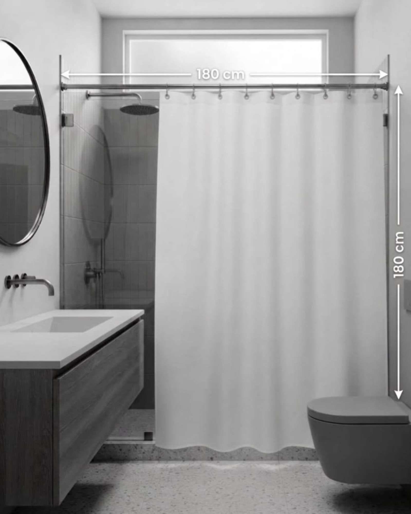 Pack de Cortina De Baño Con Forro Impermeable Surtido.-6