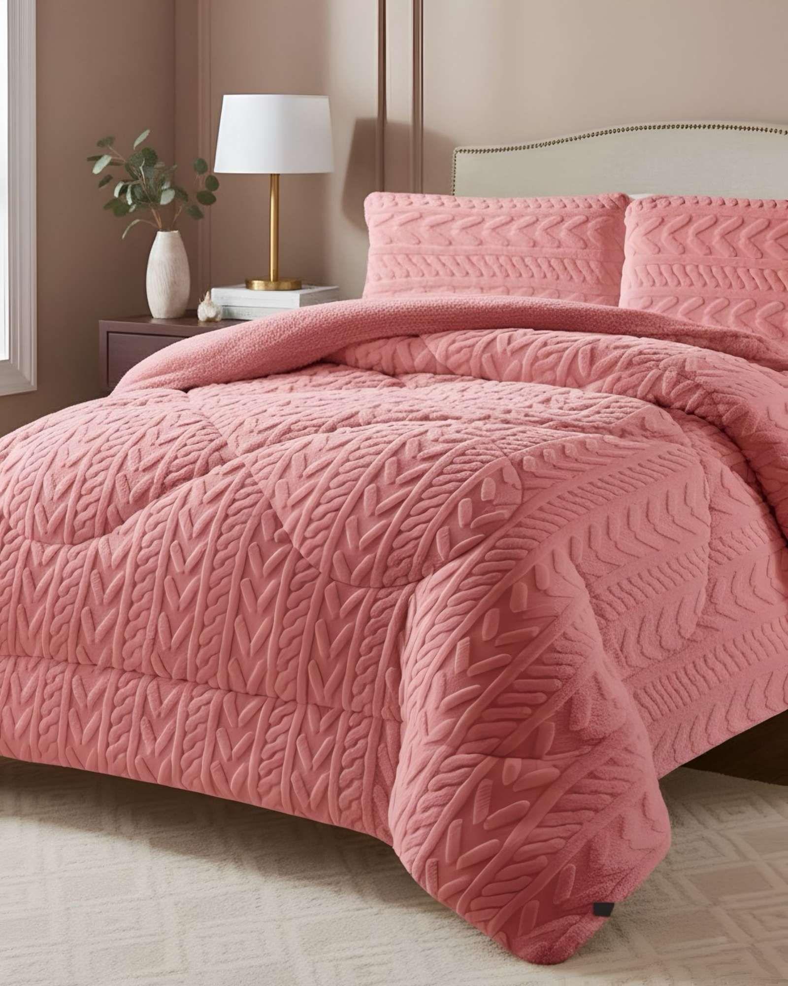 COBERTOR ELEGANTE DE INVIERNO CON CHIPORRO KING09-0