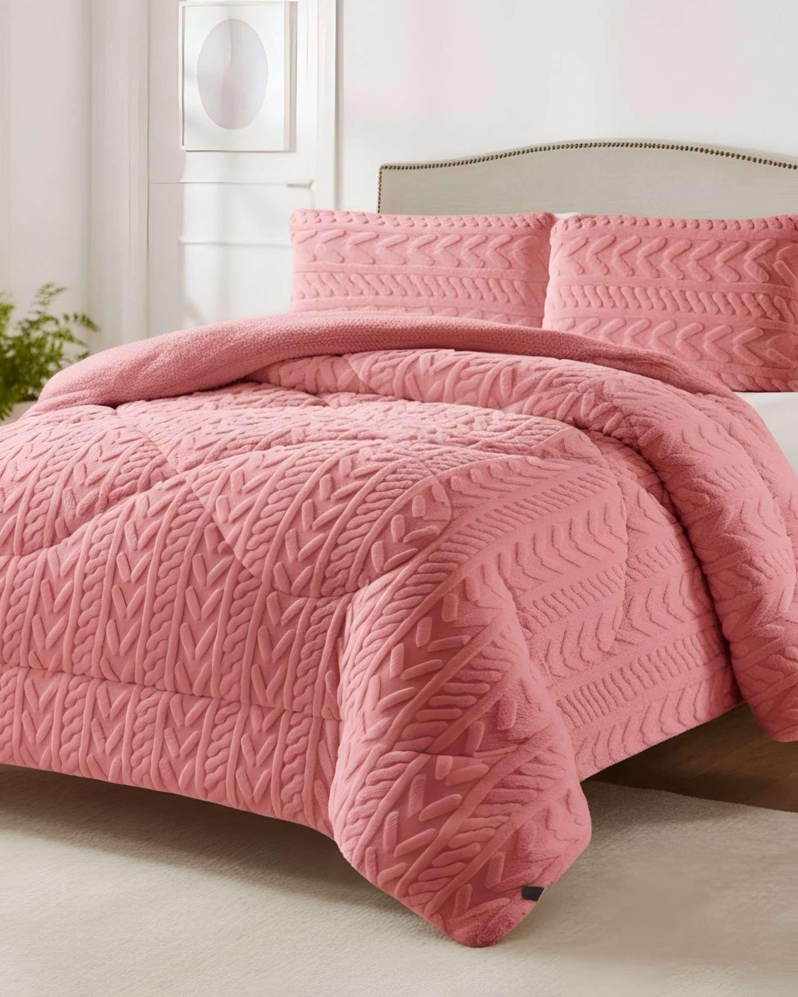 COBERTOR ELEGANTE DE INVIERNO CON CHIPORRO KING09-1