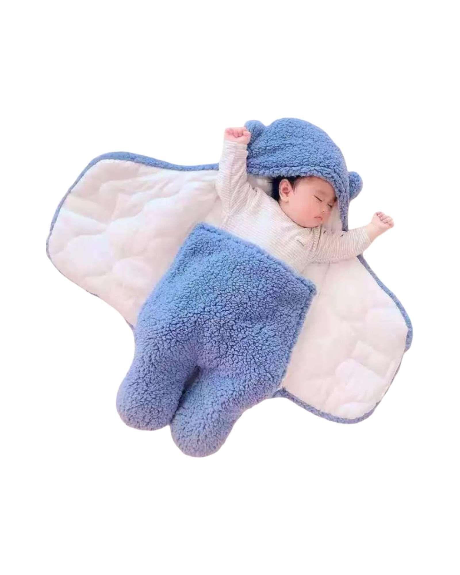 SACO DE BEBÉ OSITO TALLA 6 Meses AZUL-3