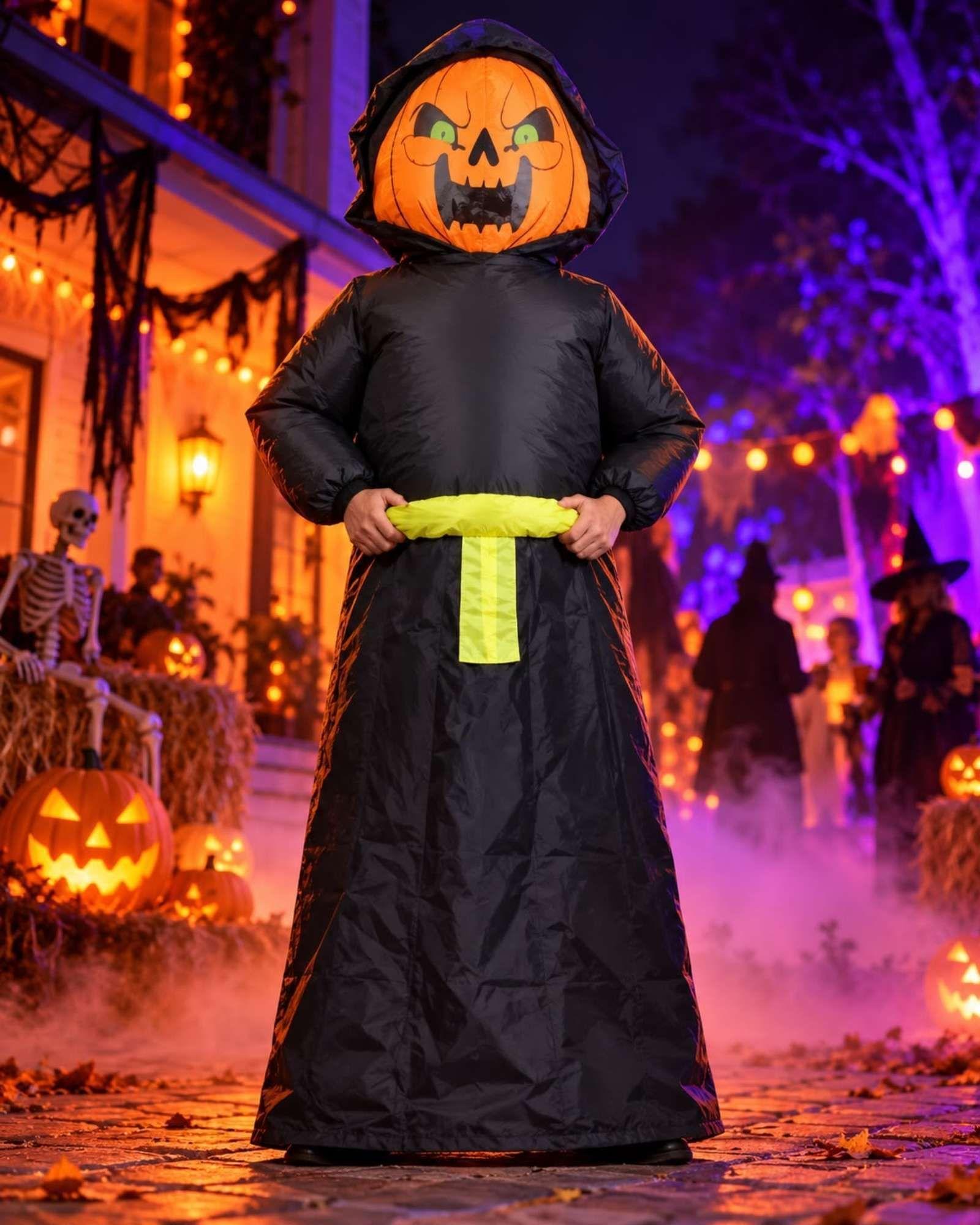 Disfraz Inflable Calabaza de Terror  160-190 cm-2