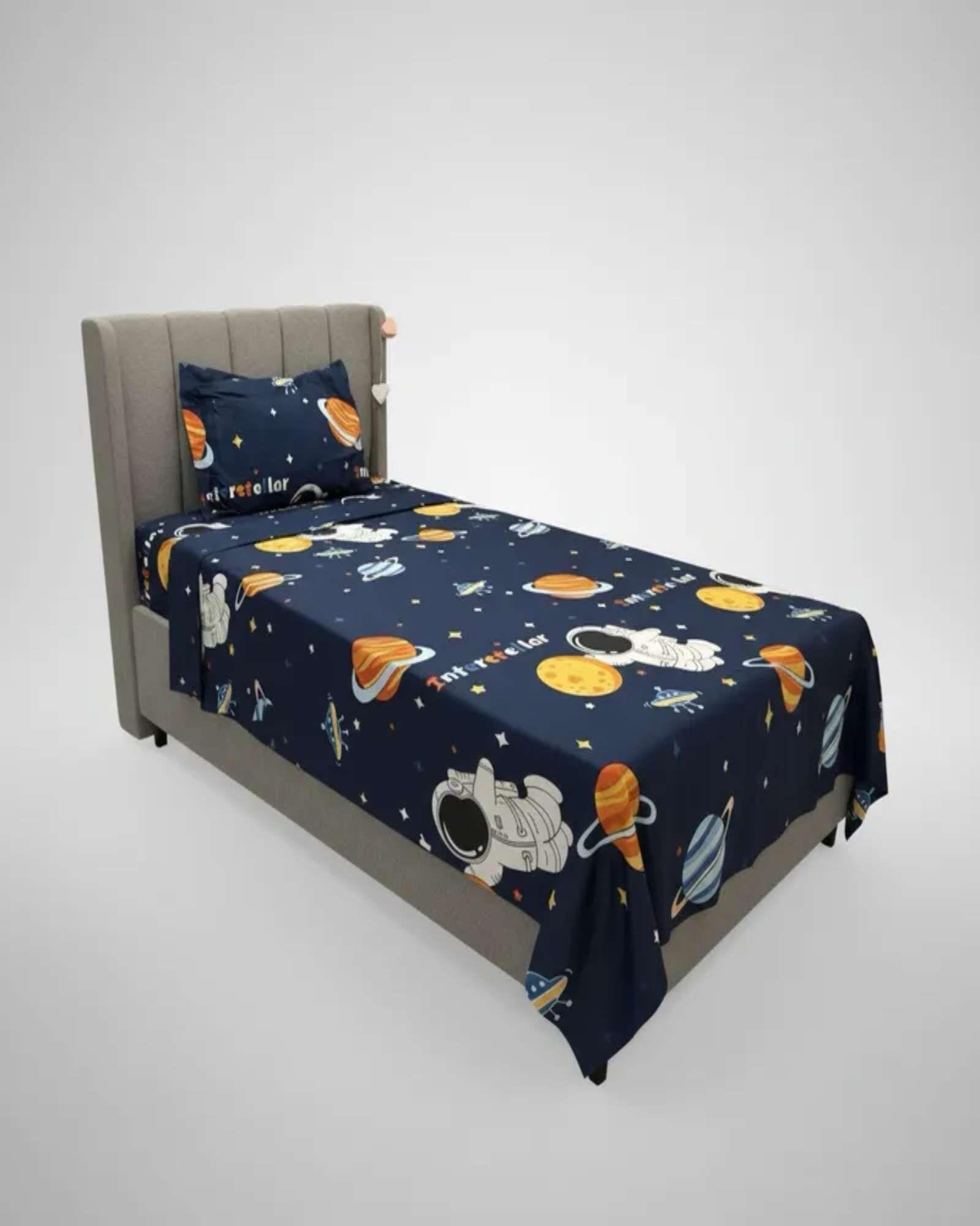 Juego de Sábanas Diseño infantil plaza y media Astronauta-2