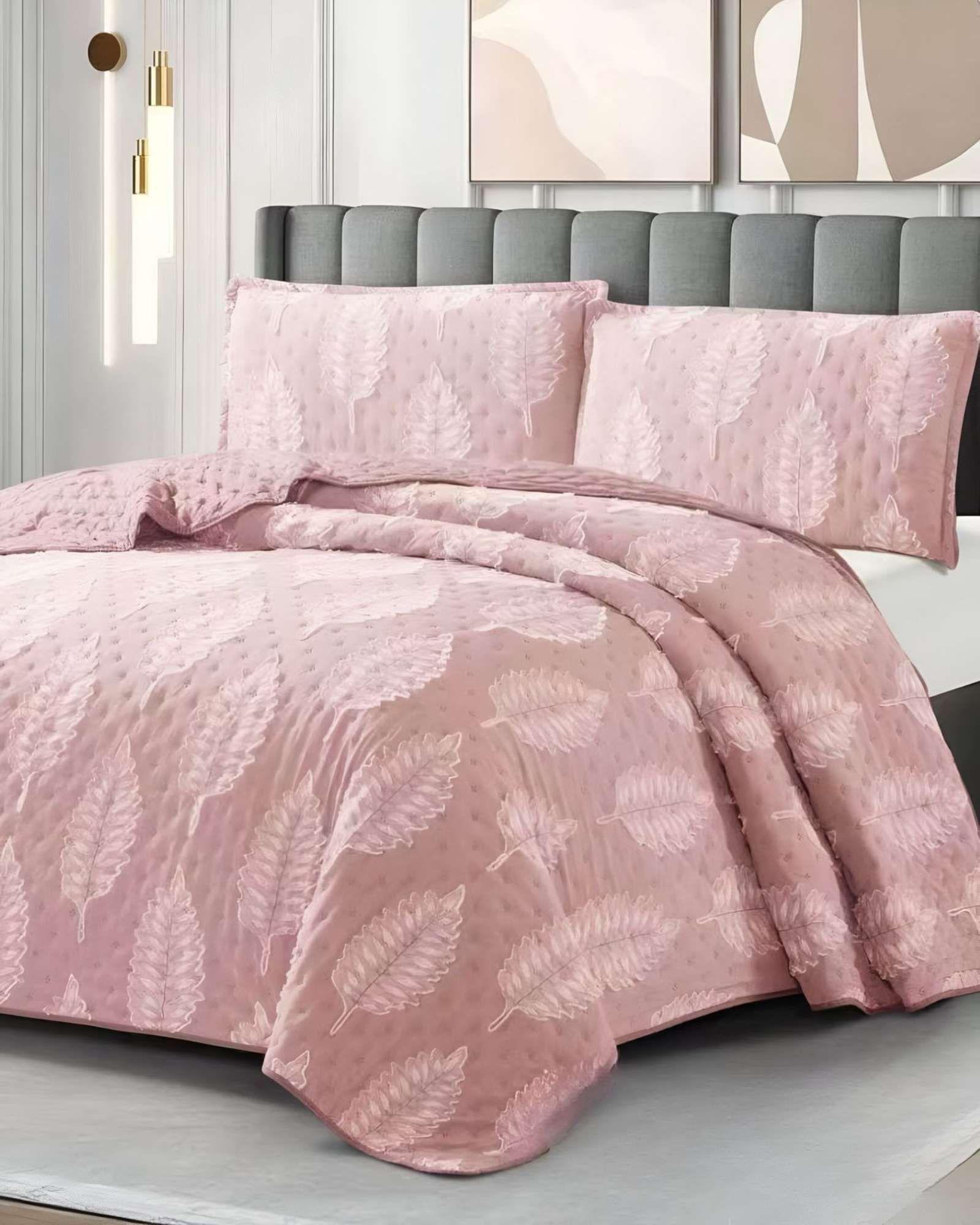 CUBRECAMA QUILT DELGADO TUFTING DE LUJO SUAVE KING T3-3