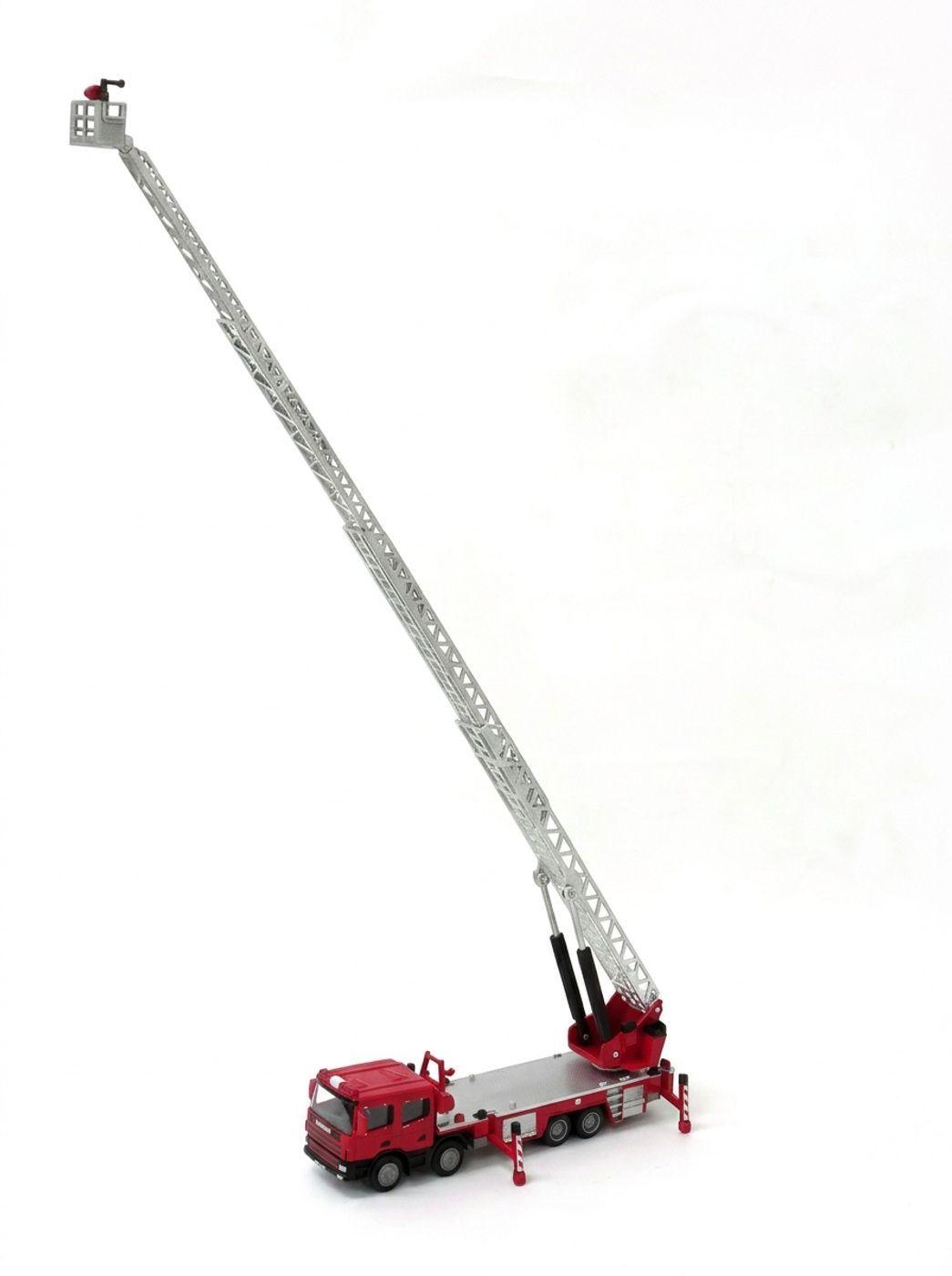Camion de Bomberos Full Metal Kaidiwei Escala 1 50 con Escalera Extensible-2