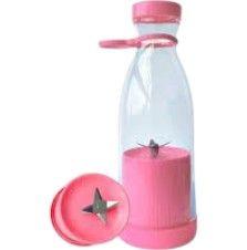 Juguera Licuadora mini Botella Licuadora Portátil 420ml rosa-2