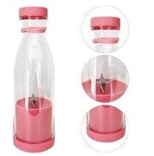 Juguera Licuadora mini Botella Licuadora Portátil 420ml rosa-3
