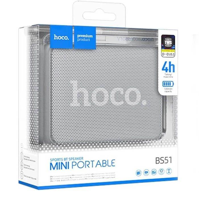 Parlantes bluetooth Hoco BS51 Plata-1