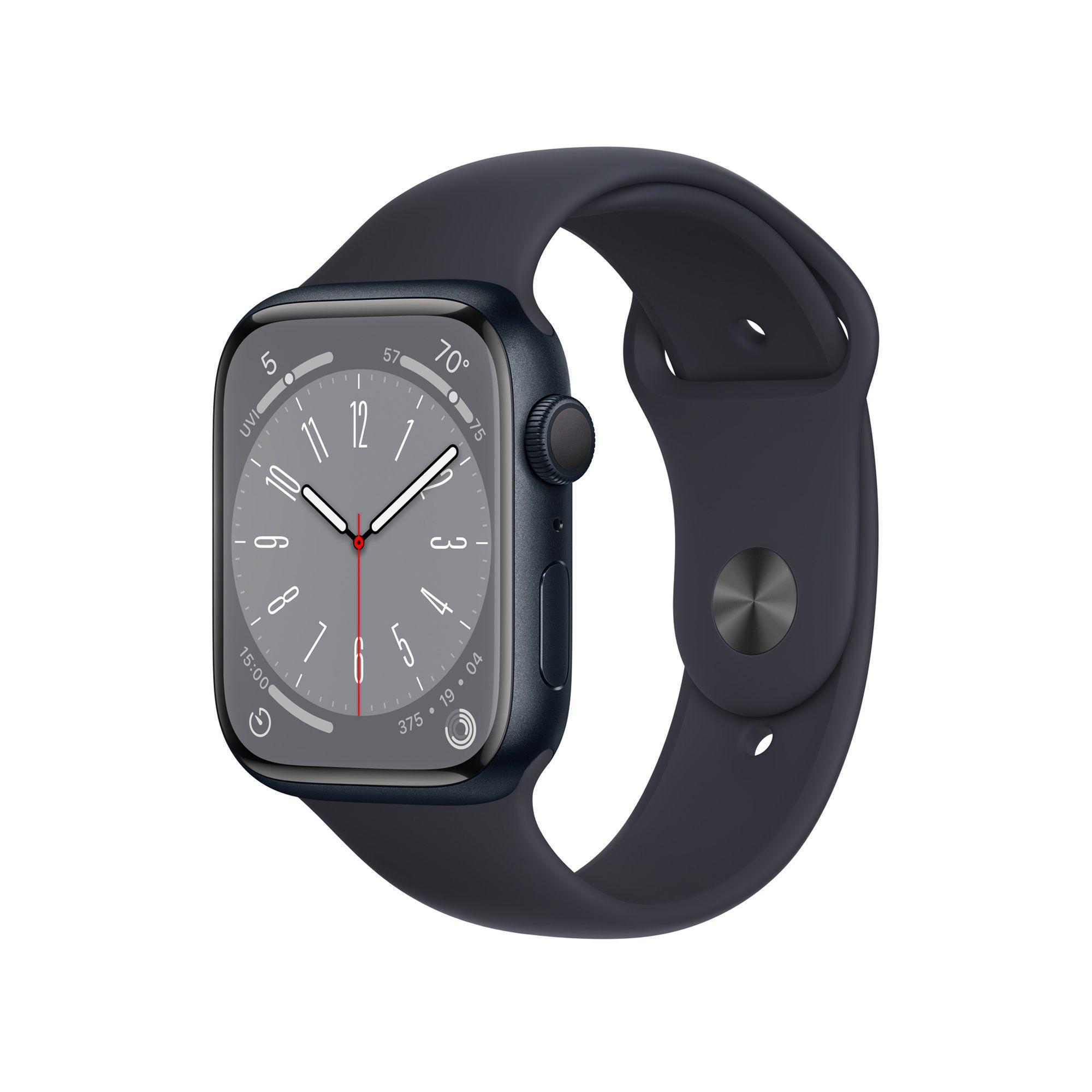 Apple Watch Series 8 con GPS - Medianoche de 45 mm S/M-1