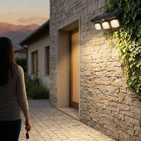 Foco Solar LED Bidireccional 38W con Sensor de Movimiento IP65-2