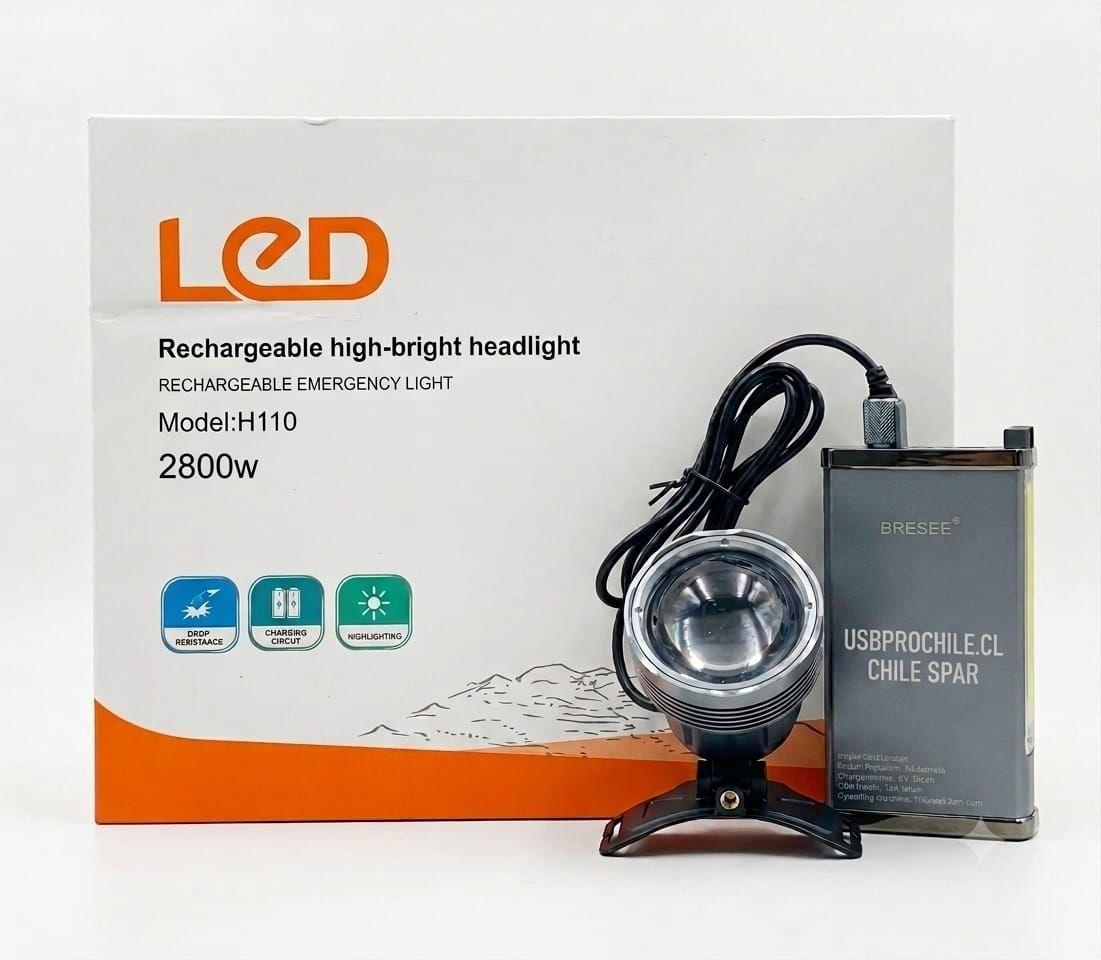 Foco Minero Caza 2800w Potente Recargable Largo Alcance Zoom-2