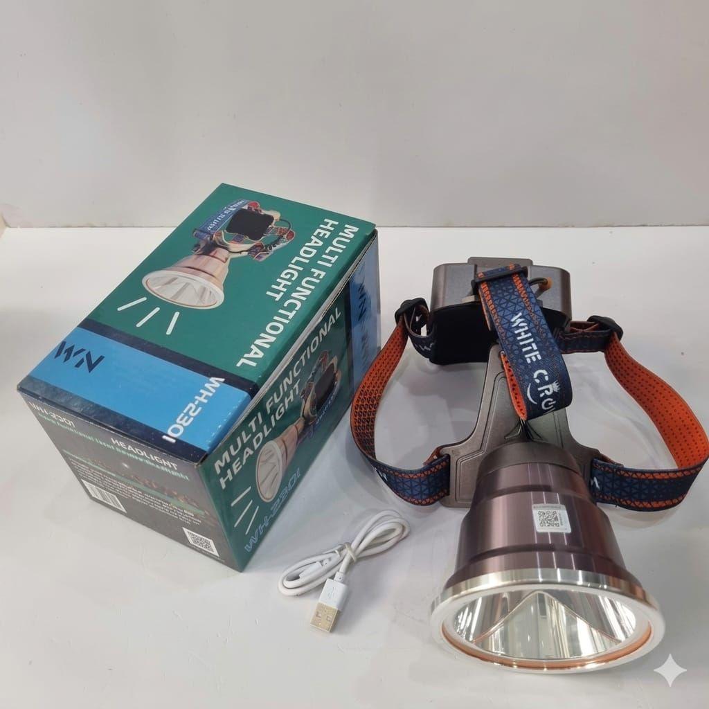 Foco Minera Led Cabeza Foco Caza Camping 2000w Crown-1