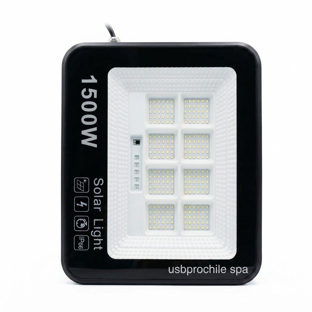 Proyector Solar Foco LED 1500W con Sensor de Movimiento IP66-4