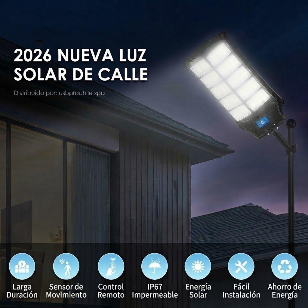 Foco Solar 3000W GCS Premium Sensor Movimiento e Impermeable IP67-3