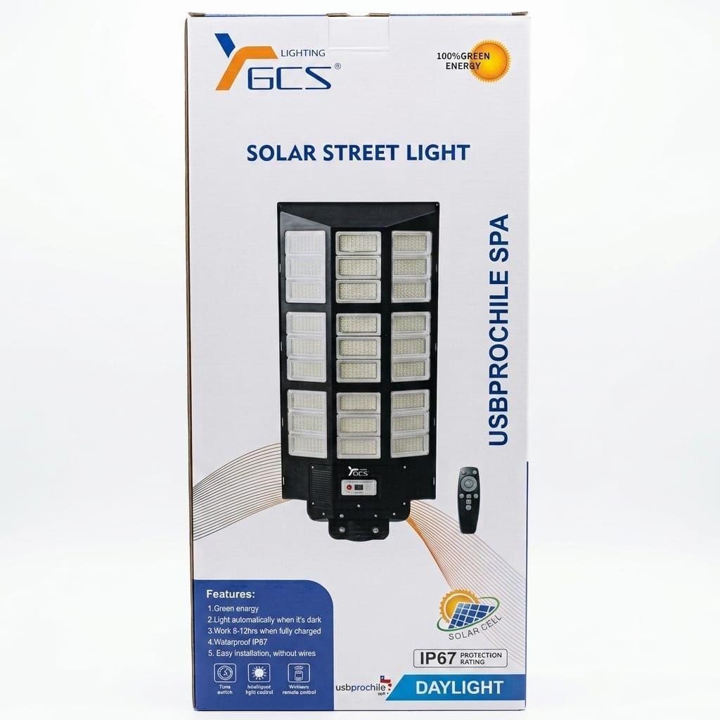 Foco Solar 3000W GCS Premium Sensor Movimiento e Impermeable IP67-8