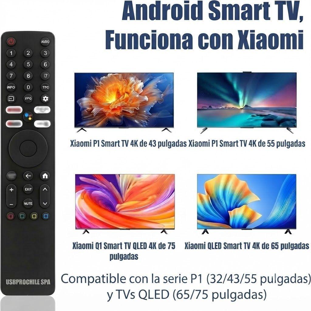 Control Remoto Alternativo para Smart TV Xiaomi con Botones Netflix YouTube-6