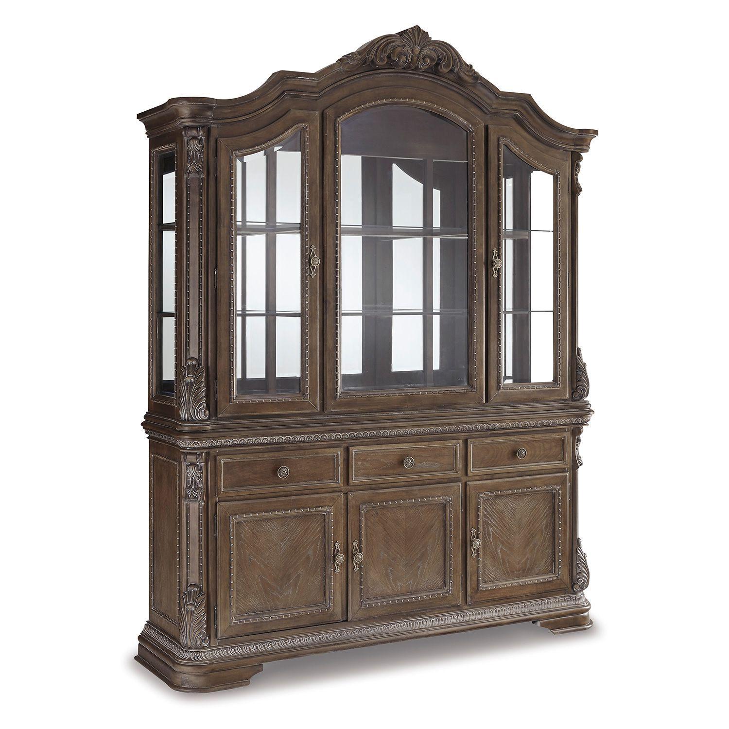 Buffet comedor Charmond con vitrina-0