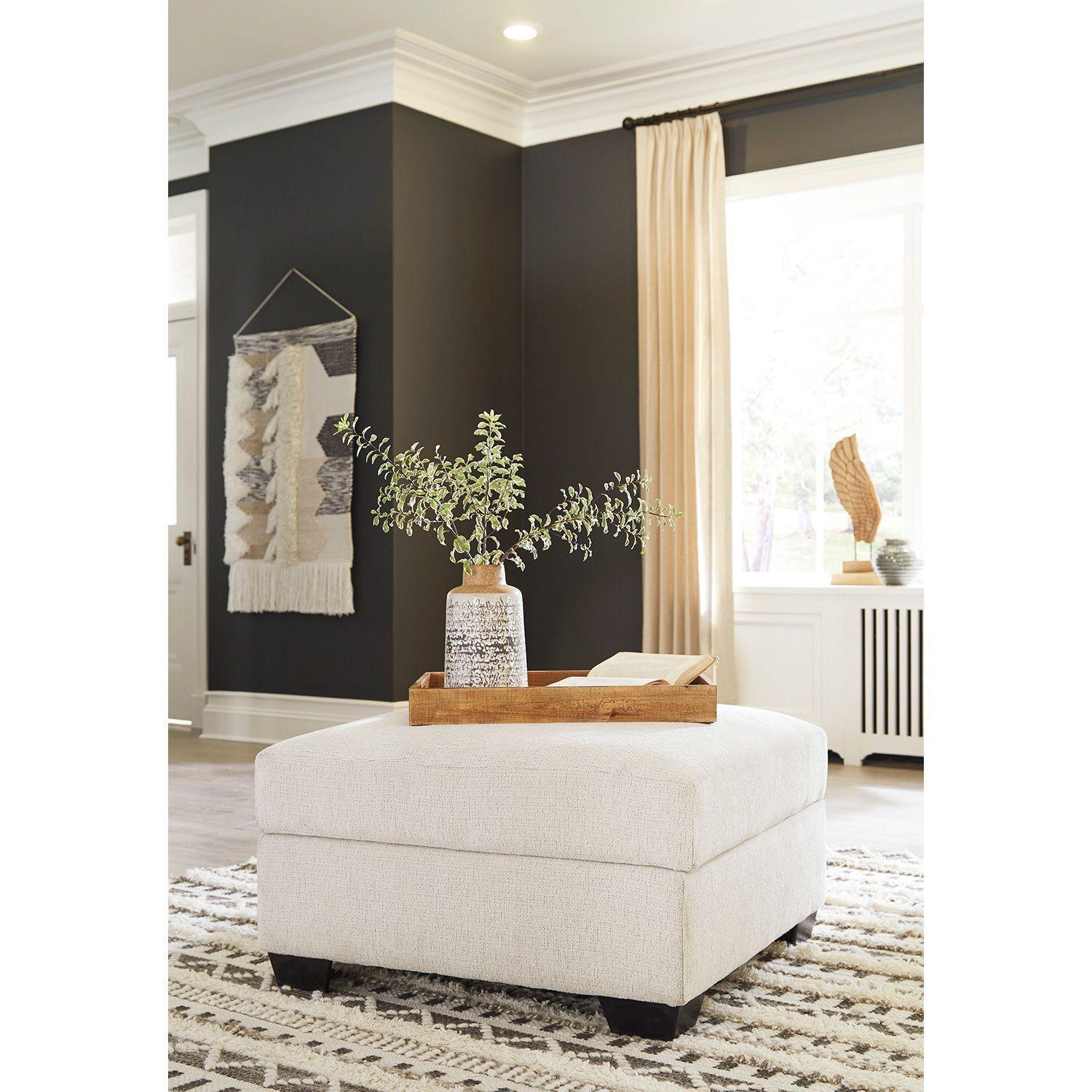 Ottoman con almacenamiento Cambri snow-1