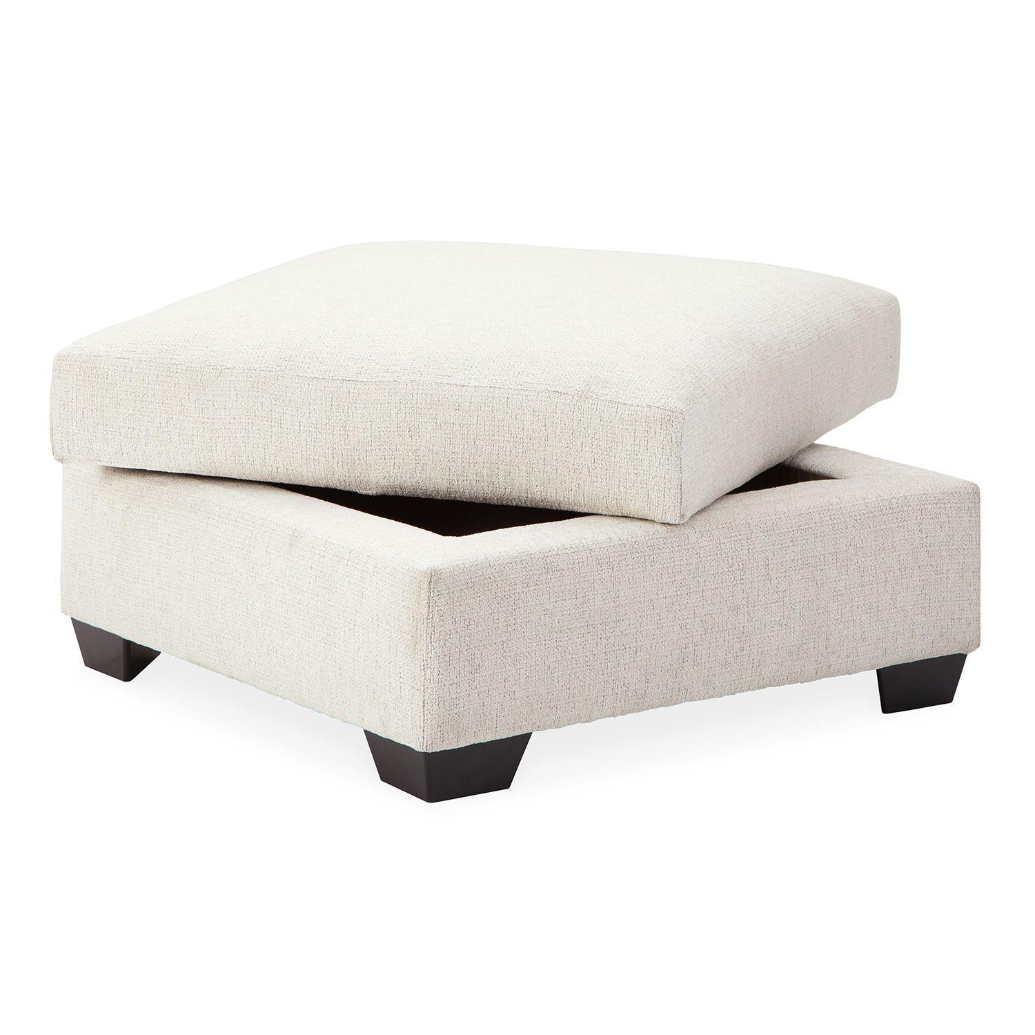 Ottoman con almacenamiento Cambri snow-2