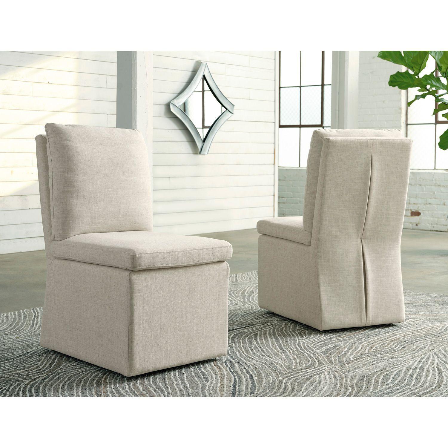 Par de sillas comedor Krystanza beige-1