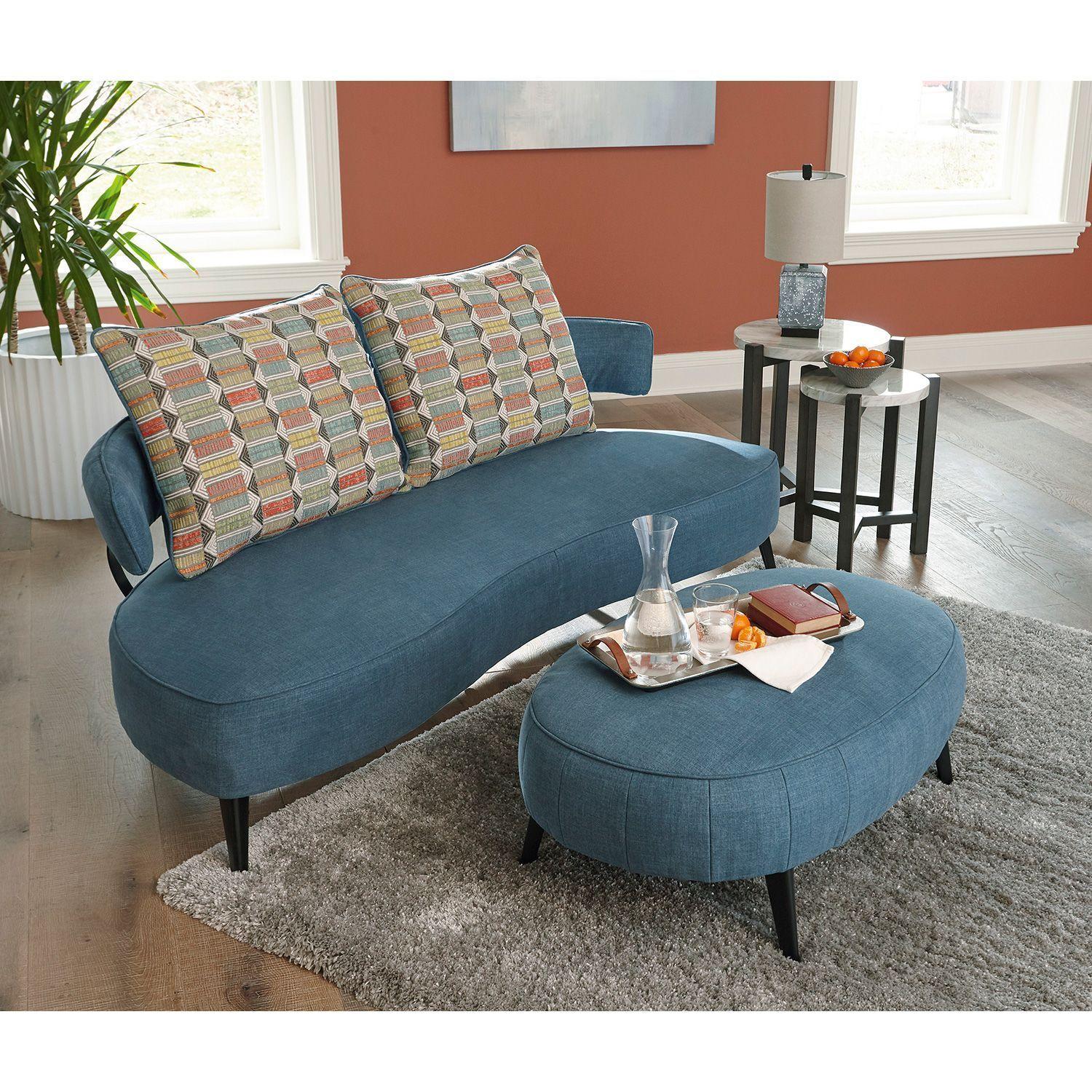 Ottoman oversized Hollyann blue-6