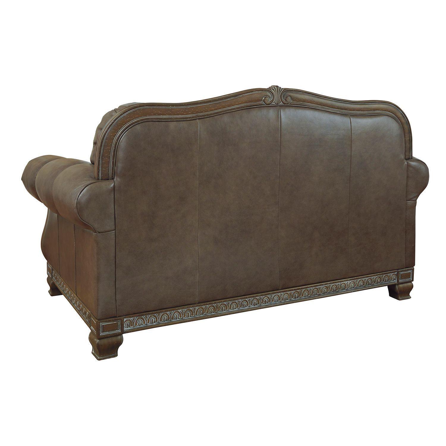 Sofá cuero 2 cuerpos Malacara brown-2