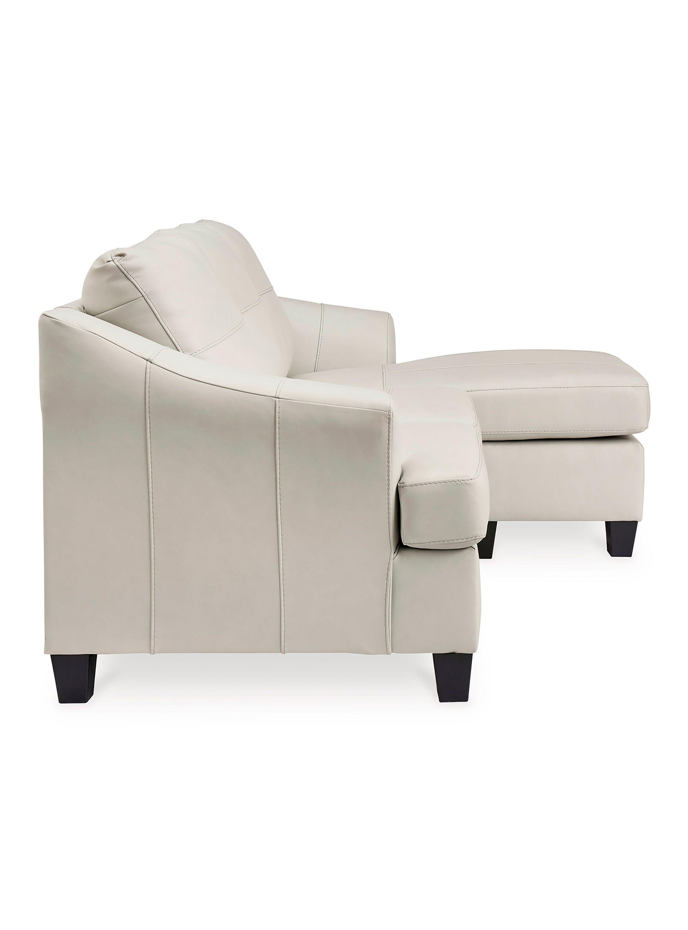 Sofá cuero chaise derecho 3 cuerpos Genoa coconut-2