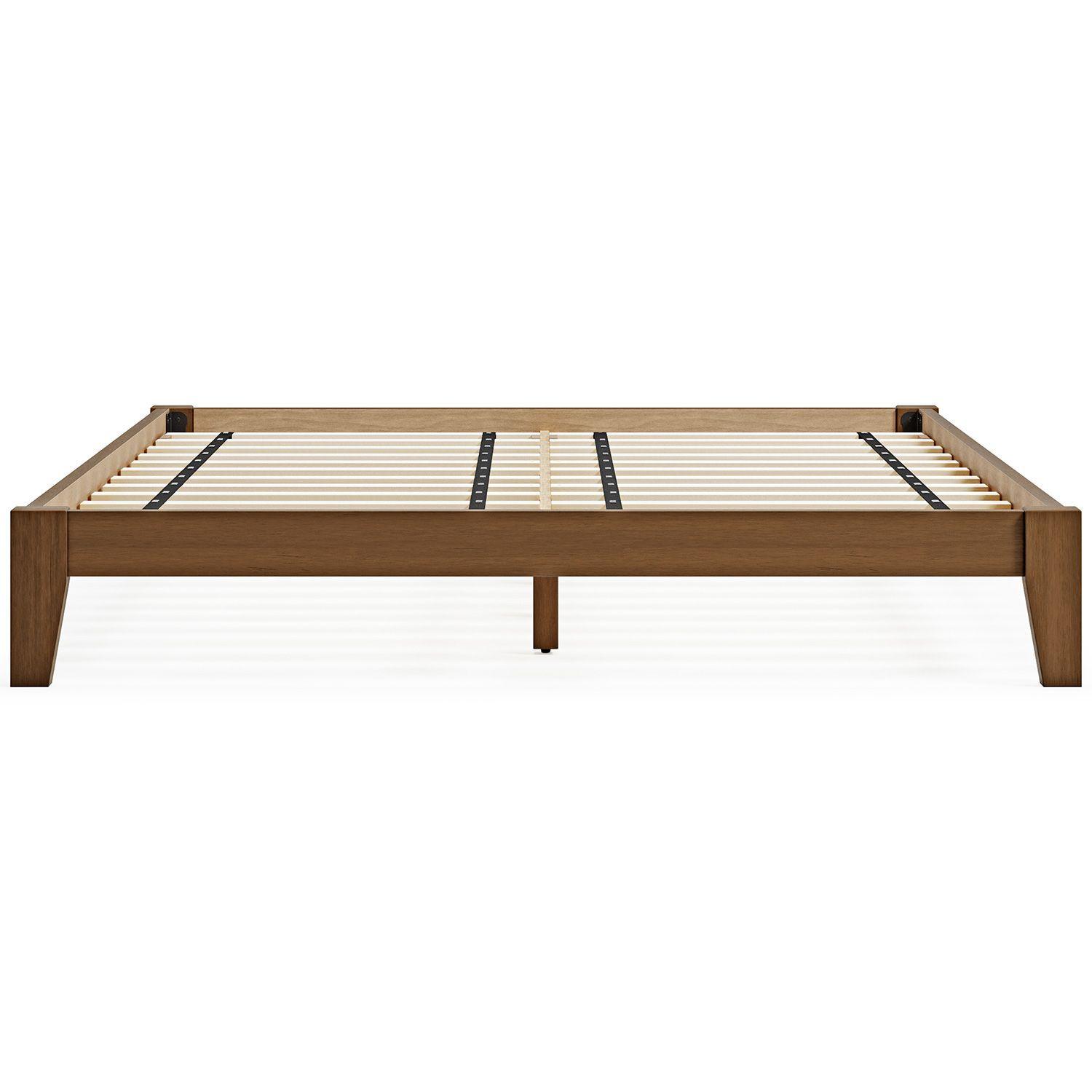 Cama europea 2 plazas Tannally light brown-3