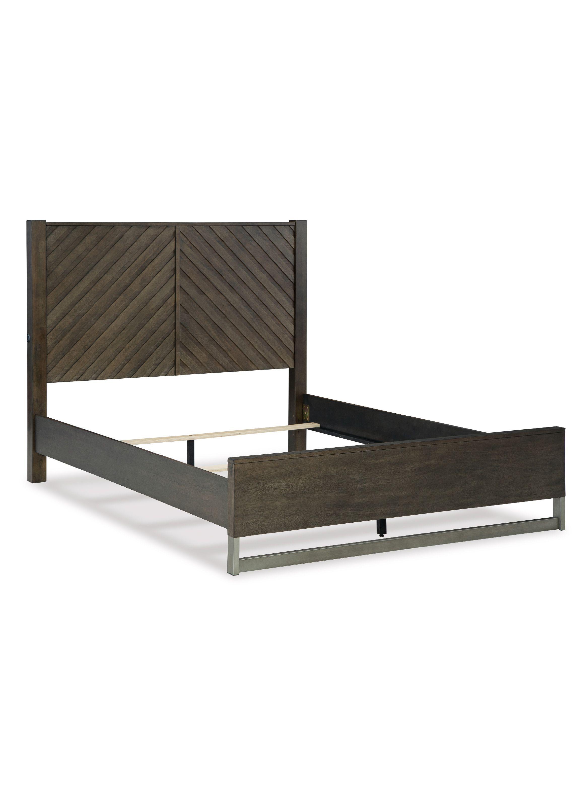 Cama 2 plazas Arkenton grayish brown-0