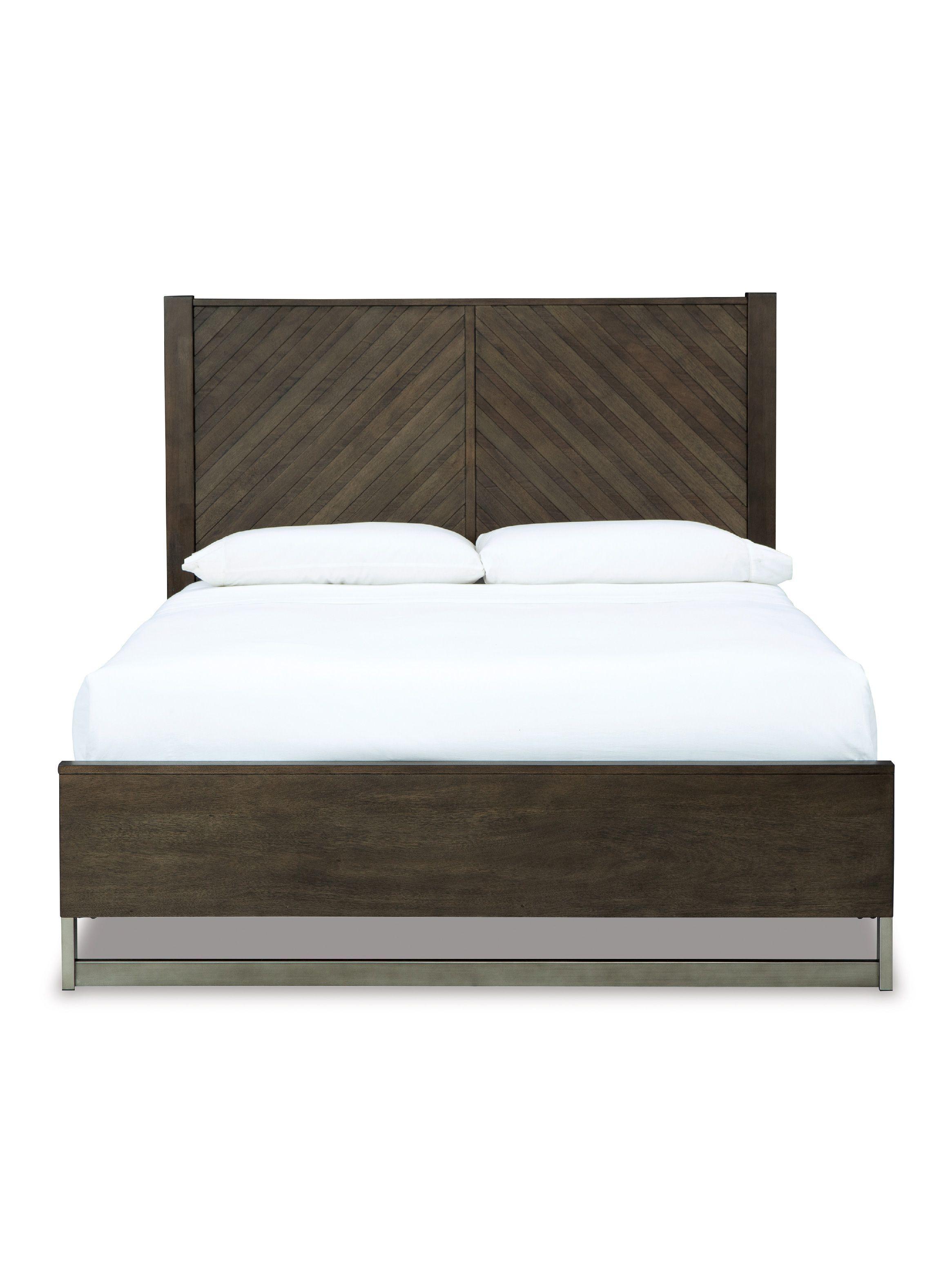 Cama 2 plazas Arkenton grayish brown-3