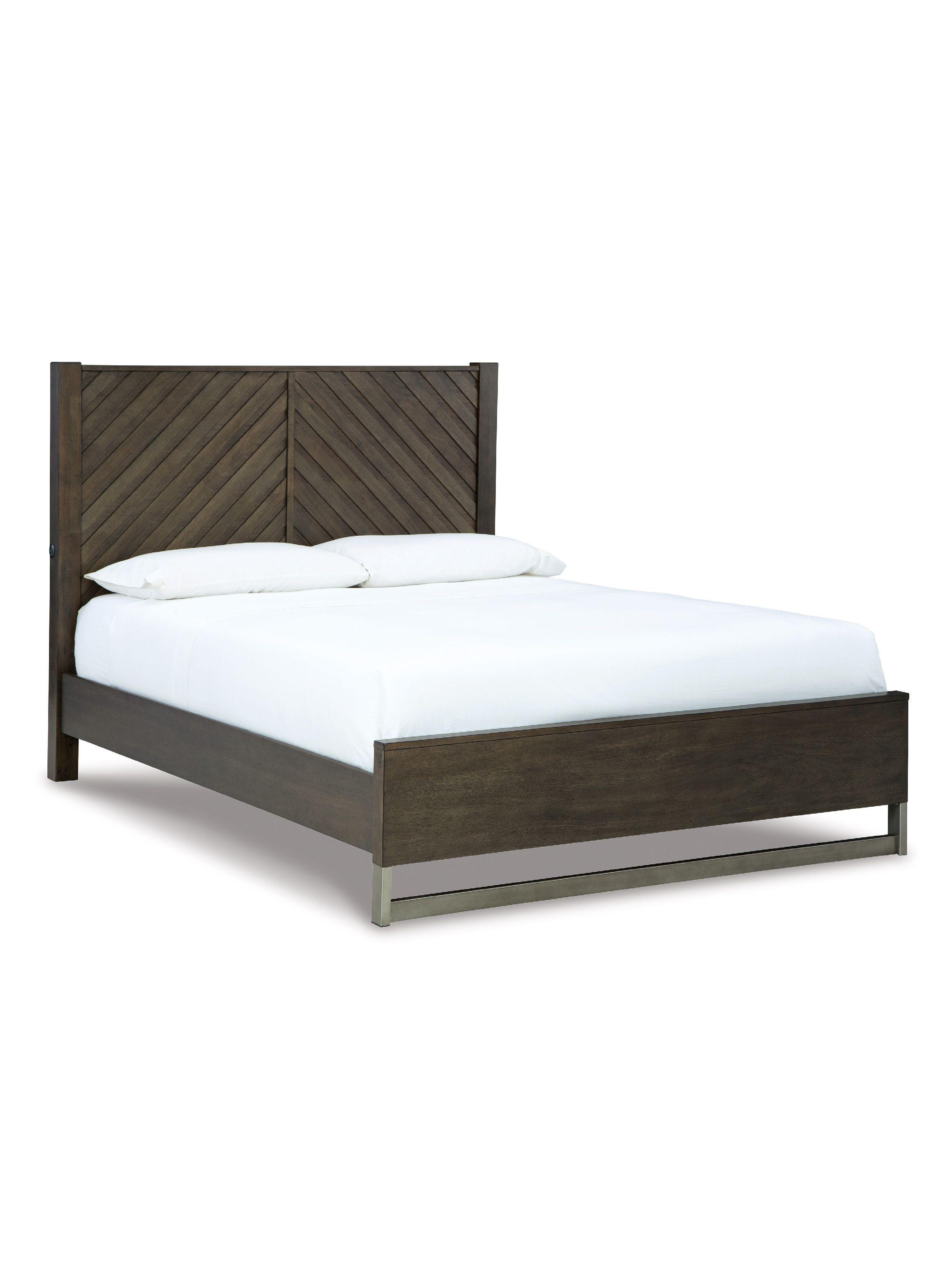 Cama 2 plazas Arkenton grayish brown-2
