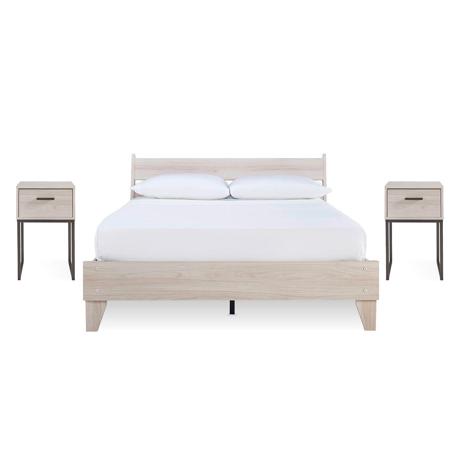 Set cama 2 plazas con 2 veladores Socalle-0