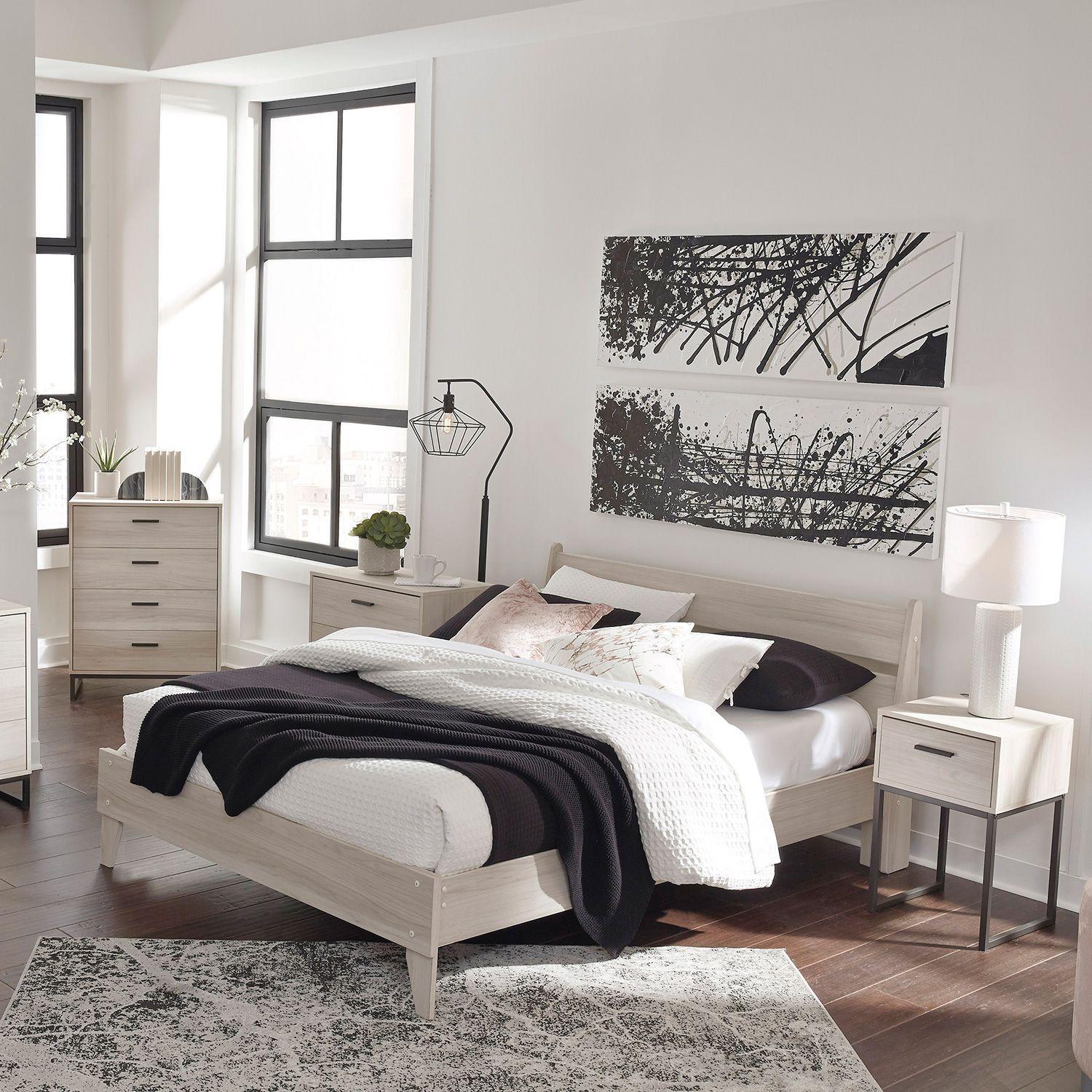 Set cama 2 plazas con 2 veladores Socalle-1