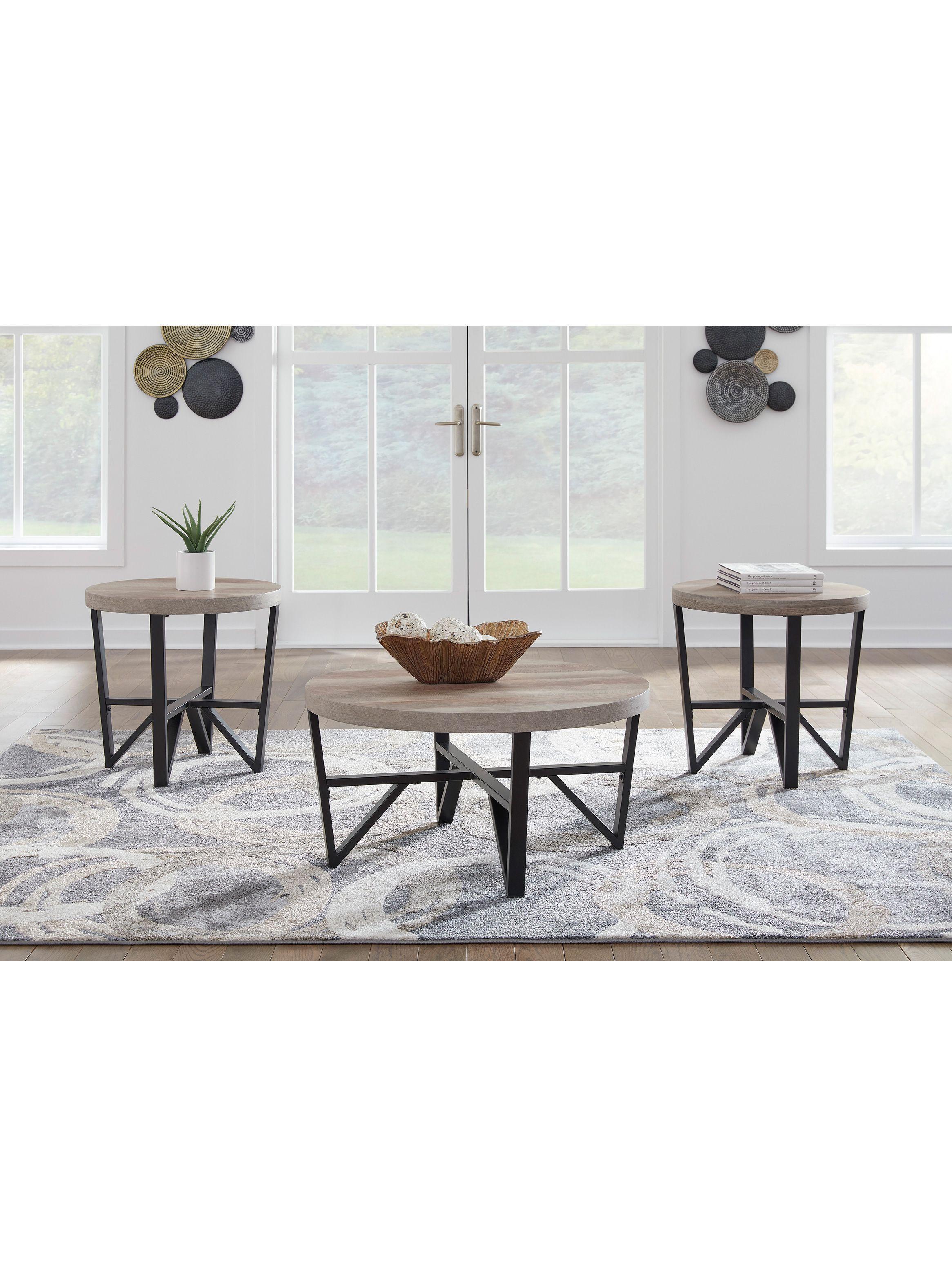 Set de mesas Deanlee (set 3 piezas)-1