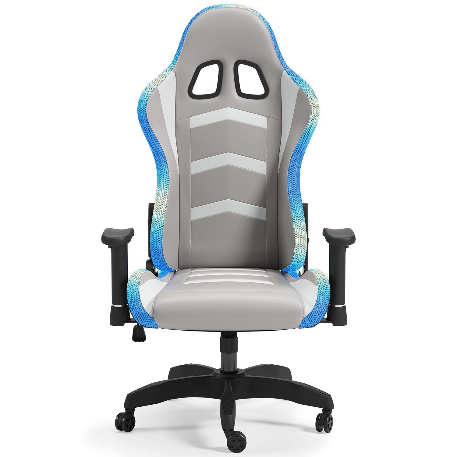 Silla de escritorio Lynxtyn white/gray-2