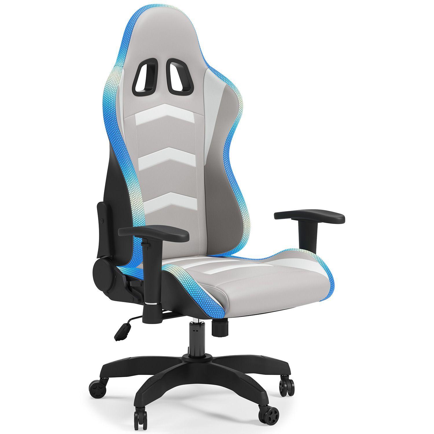 Silla de escritorio Lynxtyn white/gray-0