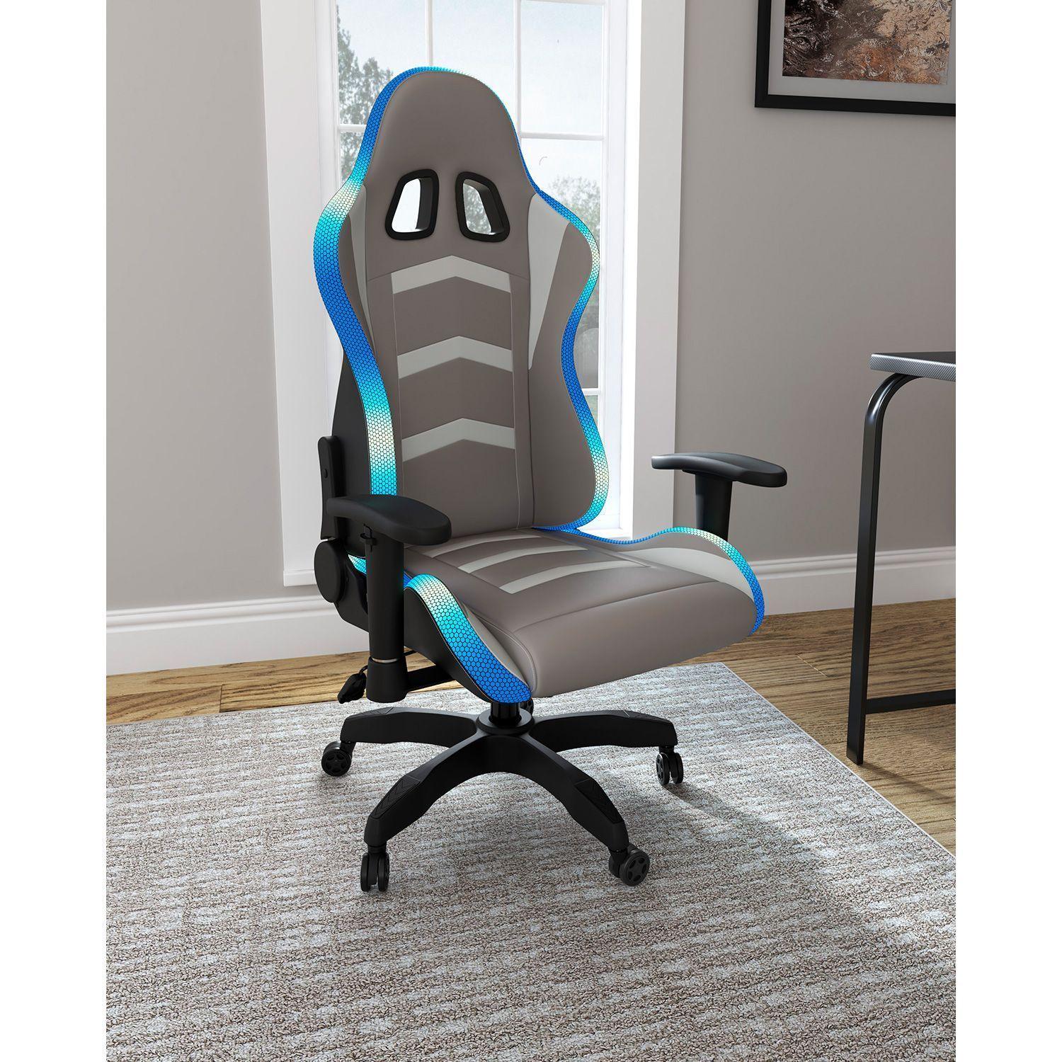 Silla de escritorio Lynxtyn white/gray-1