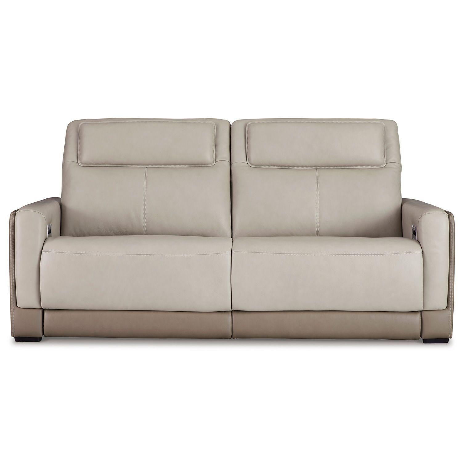 Sofá cuero reclinable 2 cuerpos Battleville-0