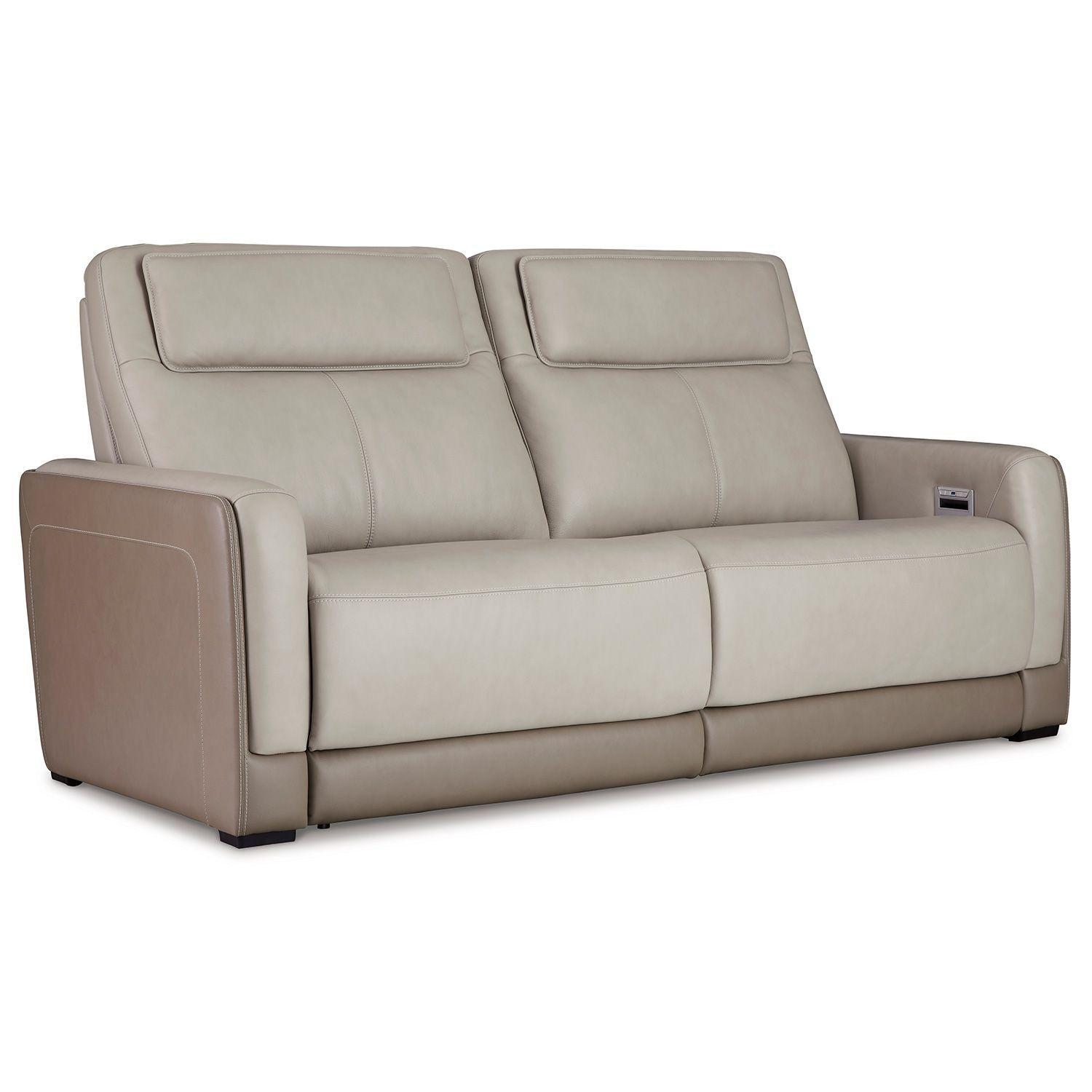 Sofá cuero reclinable 2 cuerpos Battleville-3