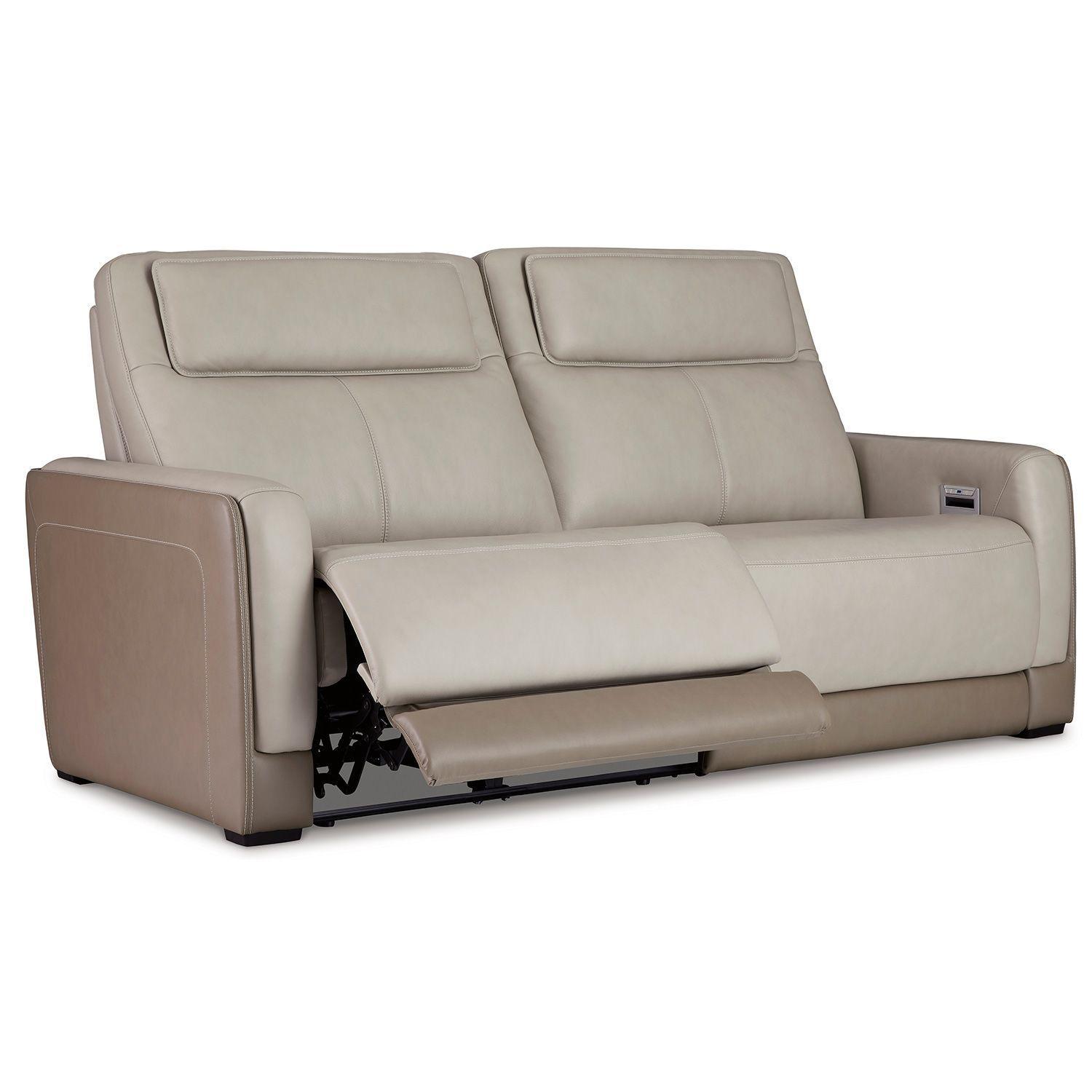 Sofá cuero reclinable 2 cuerpos Battleville-2