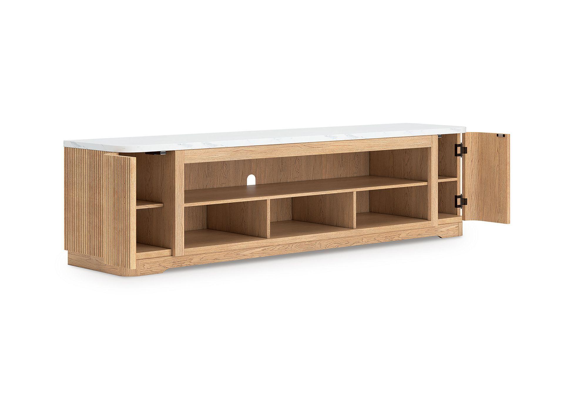 Rack de TV 92" Camdill con opción de chimenea-0