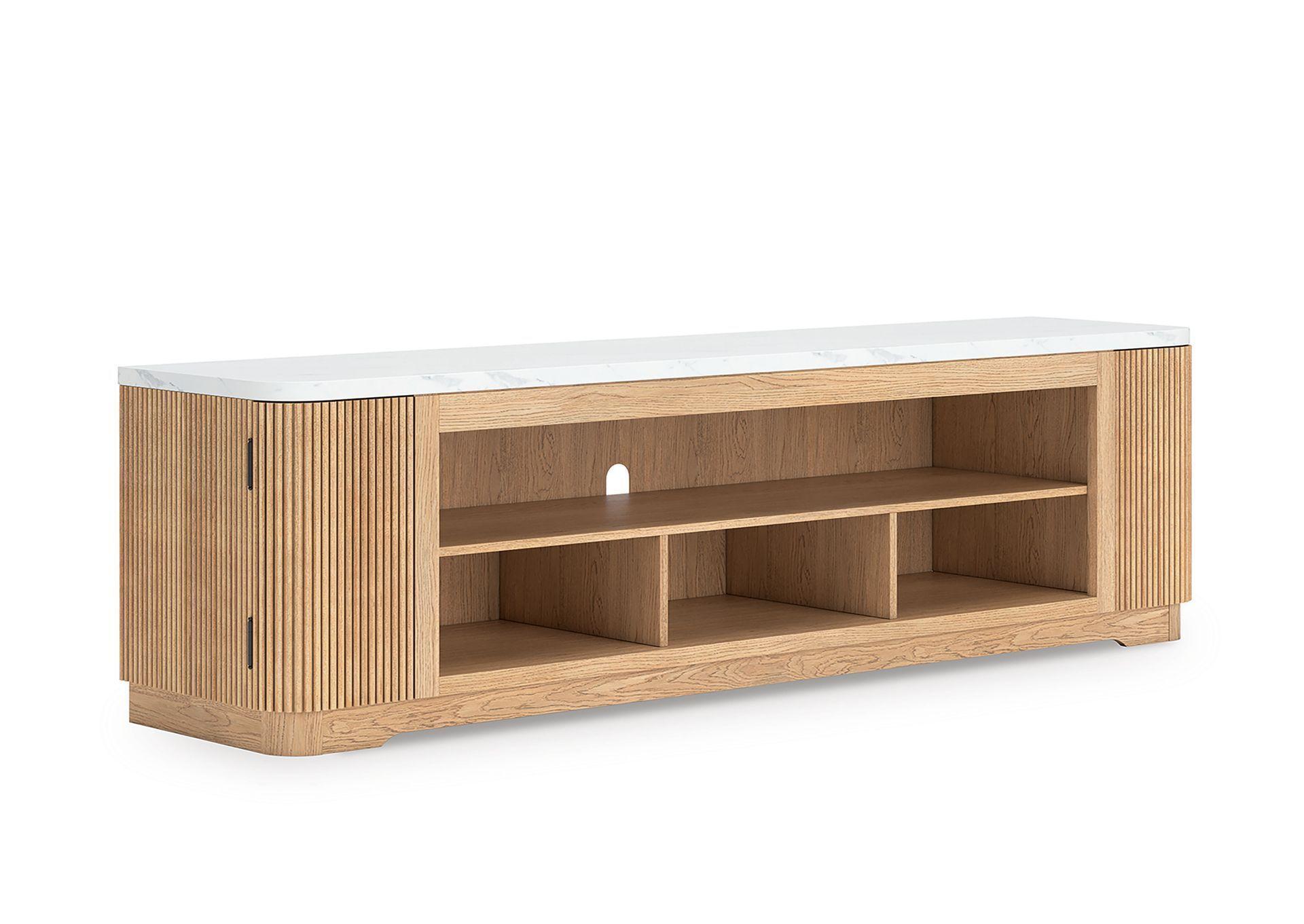 Rack de TV 92" Camdill con opción de chimenea-1