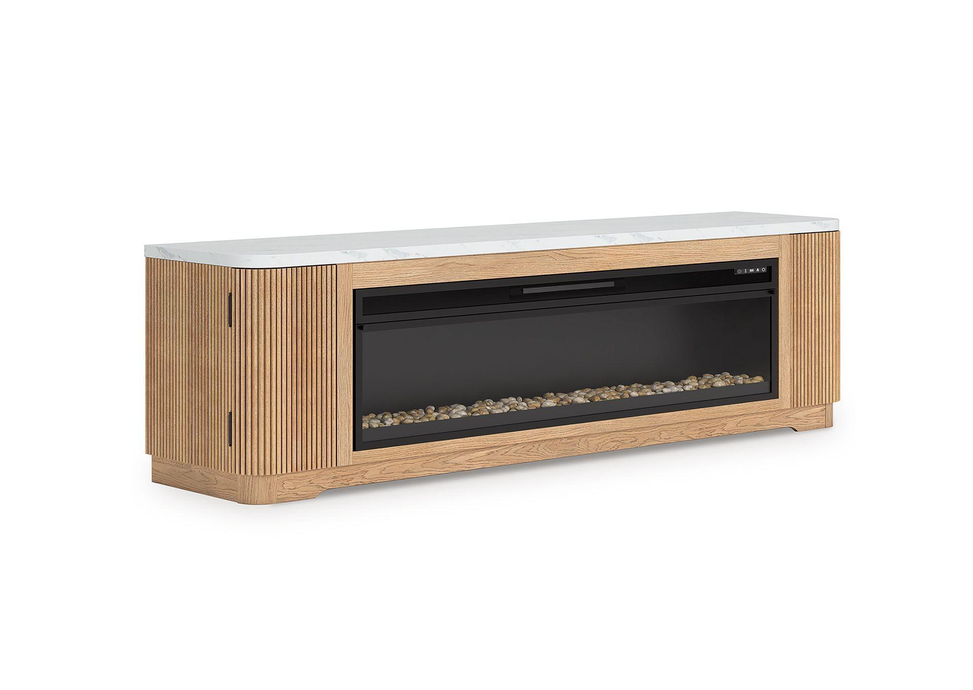 Rack de TV 92" Camdill con opción de chimenea-2