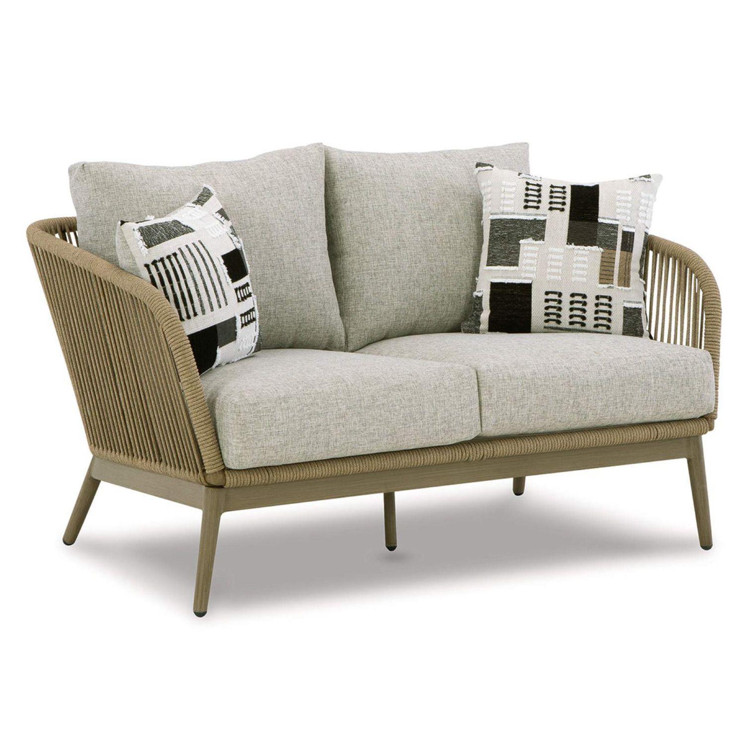 Sofá 2 cuerpos terraza Swiss beige-0