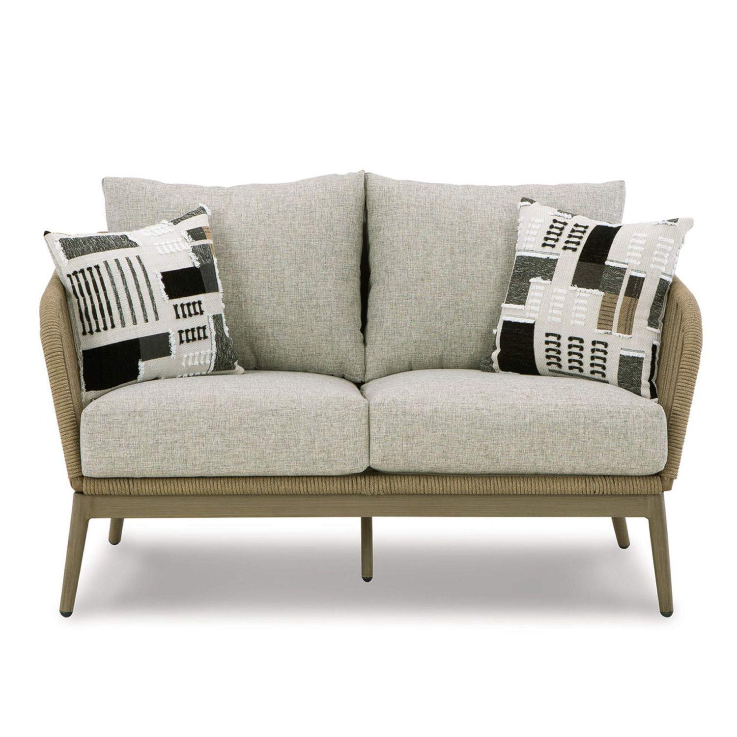 Sofá 2 cuerpos terraza Swiss beige-2