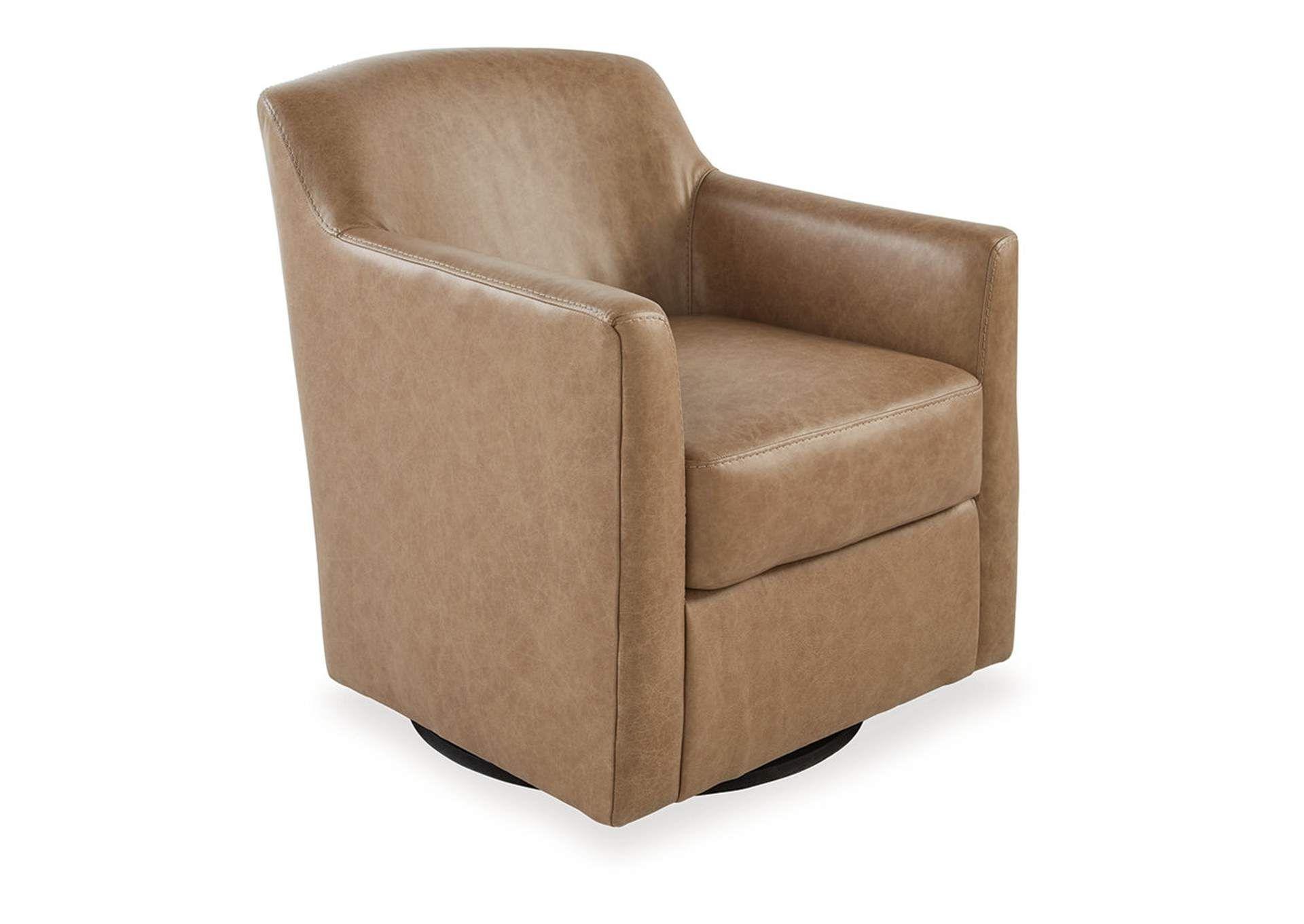 Poltrona giratoria Bradney  Caramel -0