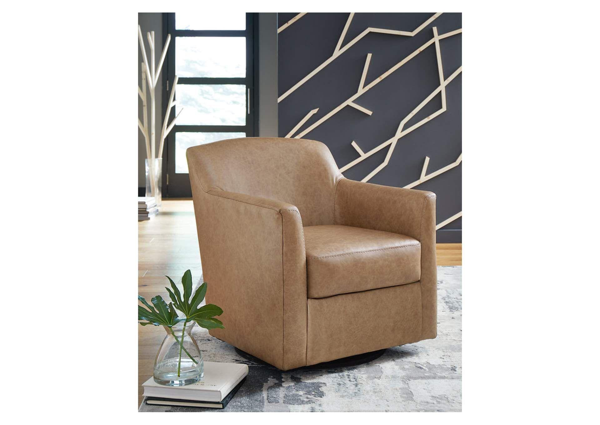 Poltrona giratoria Bradney  Caramel -2