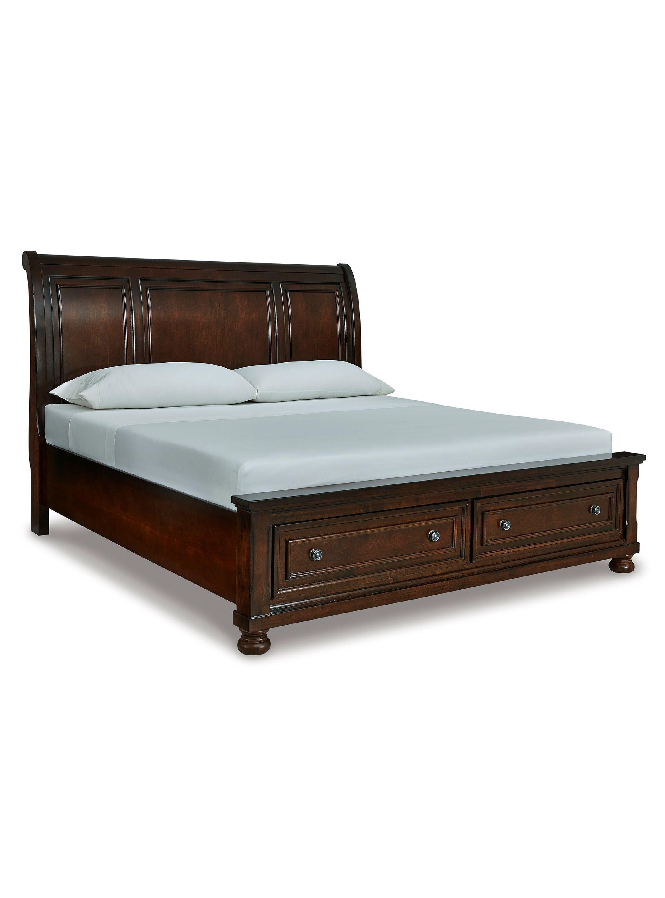 Cama 2 plazas Porter rustic brown-2